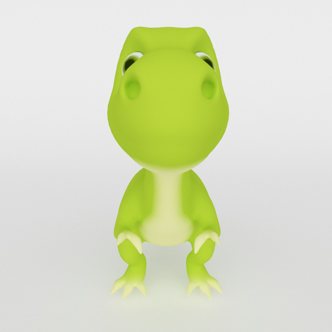 Dinosaur Cute Cartoon 3D Model - TurboSquid 1479197