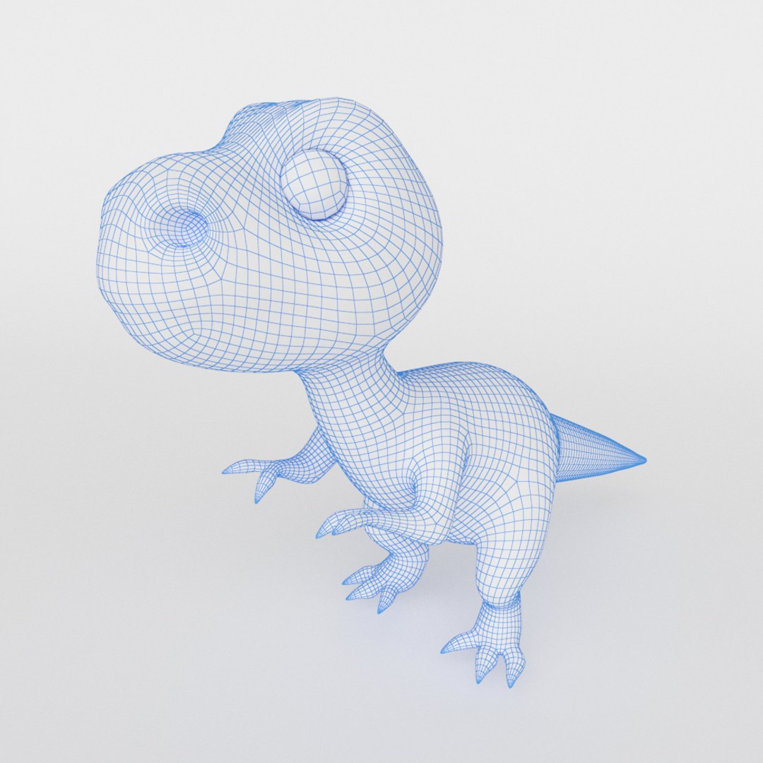 Dinosaur Cute Cartoon 3D Model - TurboSquid 1479197