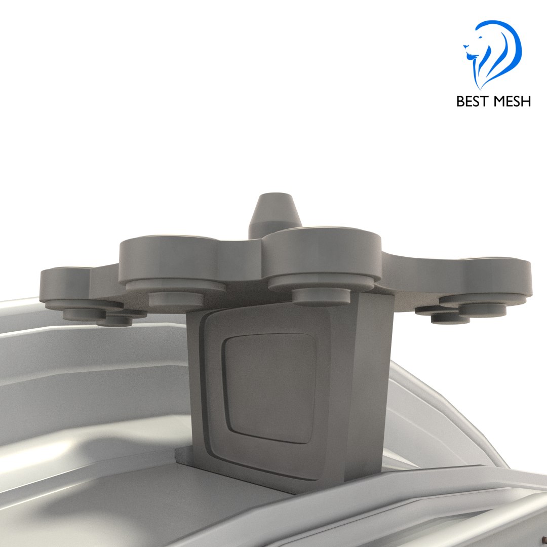 D-18t Turbofan Engine 3d Model