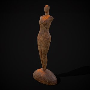 Pegan Fertility Statue 3D model