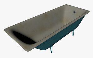 old cast iron bath
