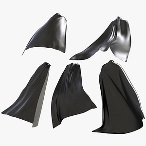 3D model SuperHero Capes on the Wind
