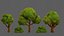 Trees Cartoon V33 3D