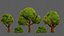 Trees Cartoon V33 3D