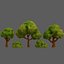 Trees Cartoon V33 3D