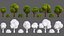 Trees Cartoon V33 3D