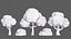 Trees Cartoon V33 3D