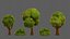 Trees Cartoon V33 3D