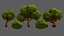 Trees Cartoon V33 3D