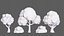 Trees Cartoon V33 3D