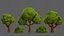 Trees Cartoon V33 3D