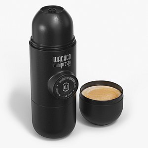 Wacaco Minipresso With Brewed Coffee 3D
