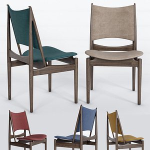 egyptian chair finn juhl 3D
