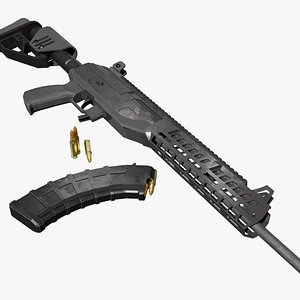 Low-Poly IWI Galil Ace 3D model