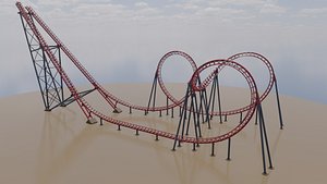 Vekoma Boomerand accurate model - PBR Game Ready
