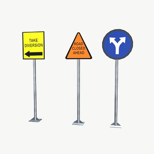 Sign Boards 3D model