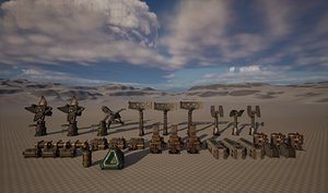 Animated Sci-Fi Props And Machinery Collection - UE5 3D model