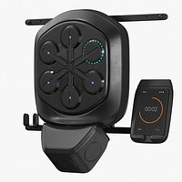 Wall-Mounted Boxing Reflex Trainer Black
