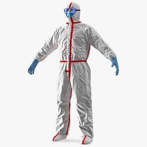 disposable chemical protective coverall model