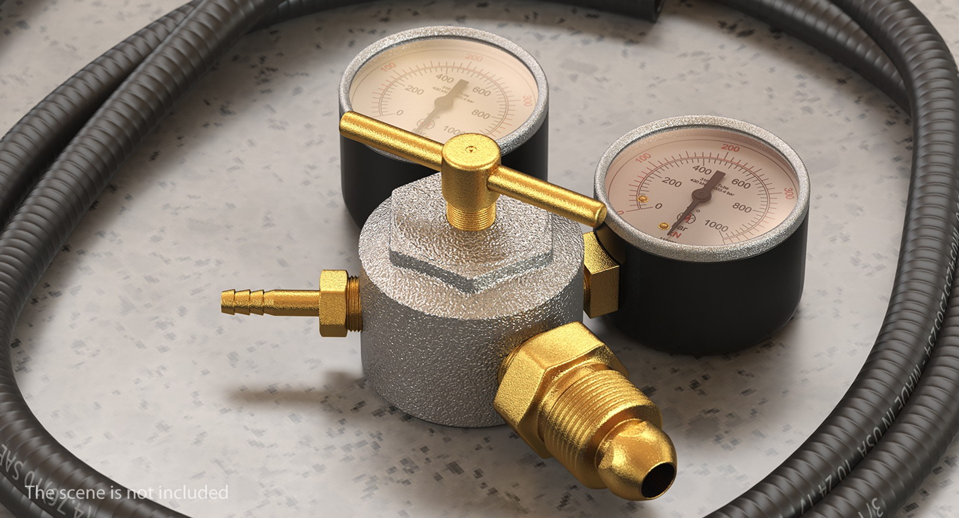 3D Argon Pressure Regulator Gas Model - TurboSquid 1424417