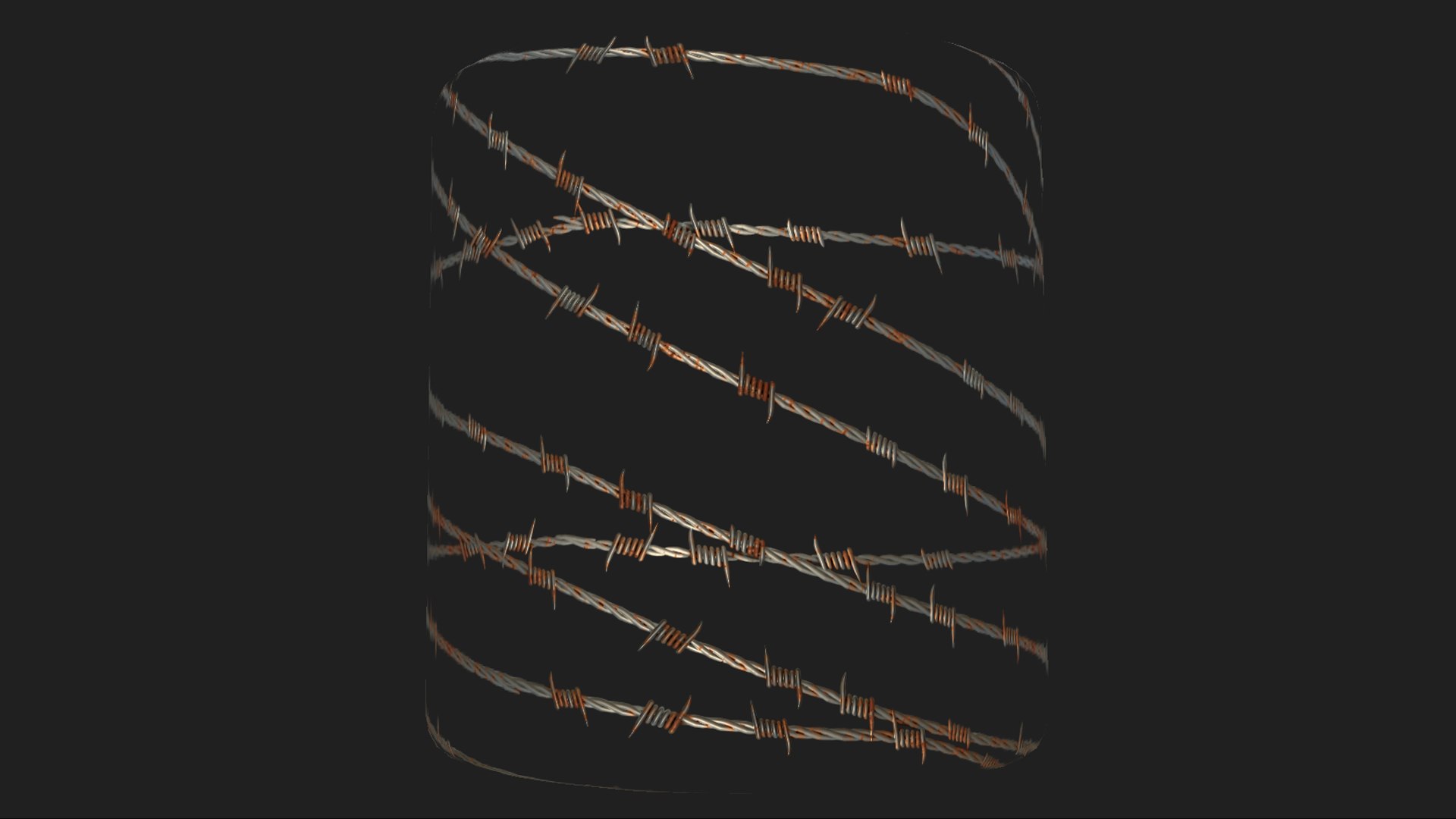 3D Seamless Barbed Wire Textures Materials Texture - TurboSquid 2329101