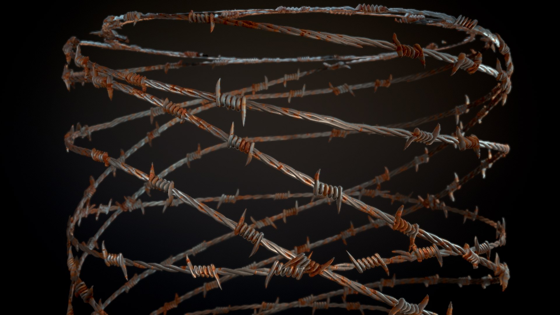 3D Seamless Barbed Wire Textures Materials Texture - TurboSquid 2329101