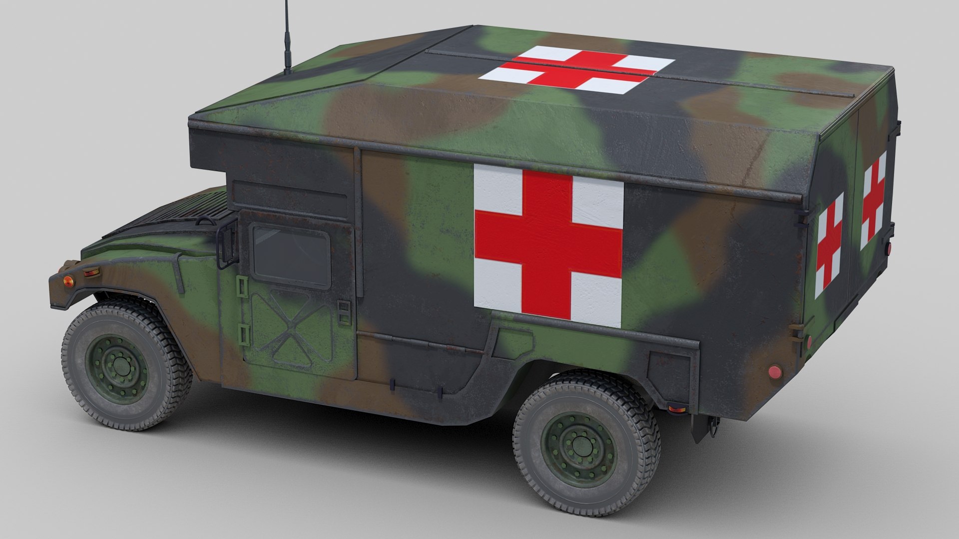 3d M997 Military Ambulance - Turbosquid 1596795