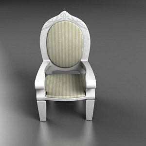 3d model doll chair