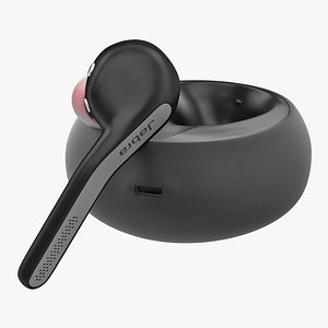 Bluetooth Wireless Headset Jabra Eclipse with Charging Case 3D Model