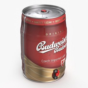 3D model Budweiser Beer 5 Liter Barrel