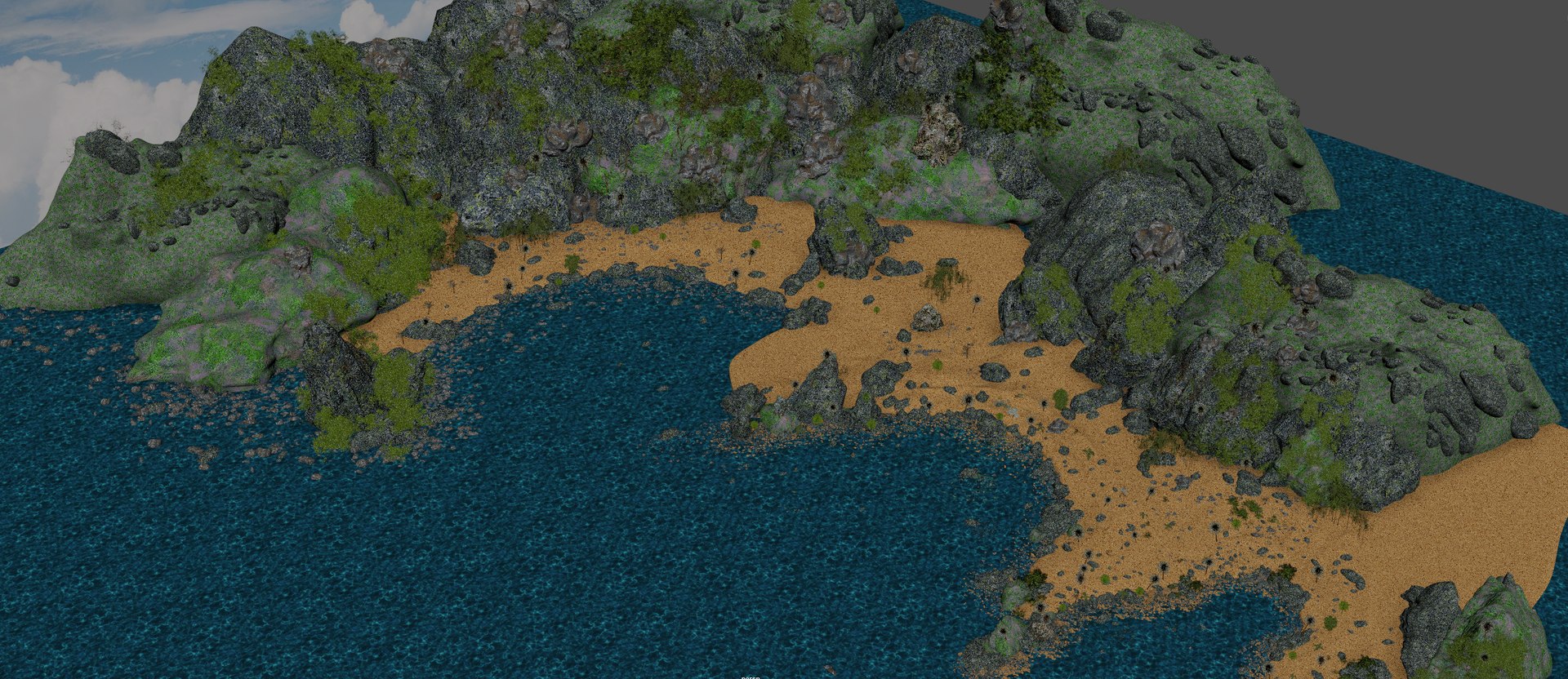Tropical Beach Environment Model - TurboSquid 2399019