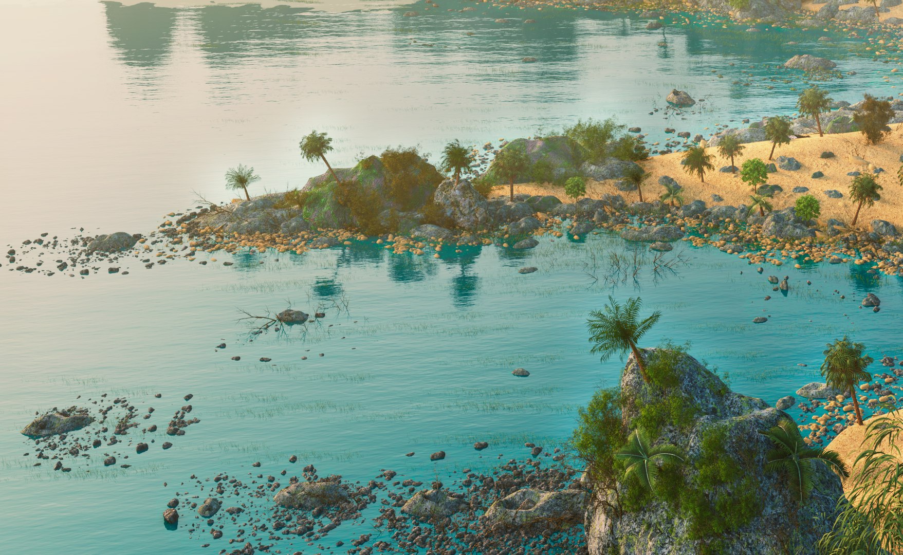 Tropical Beach Environment Model - TurboSquid 2399019