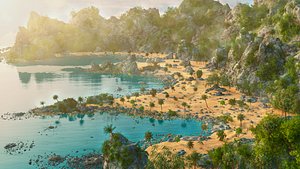 Tropical Beach Environment model