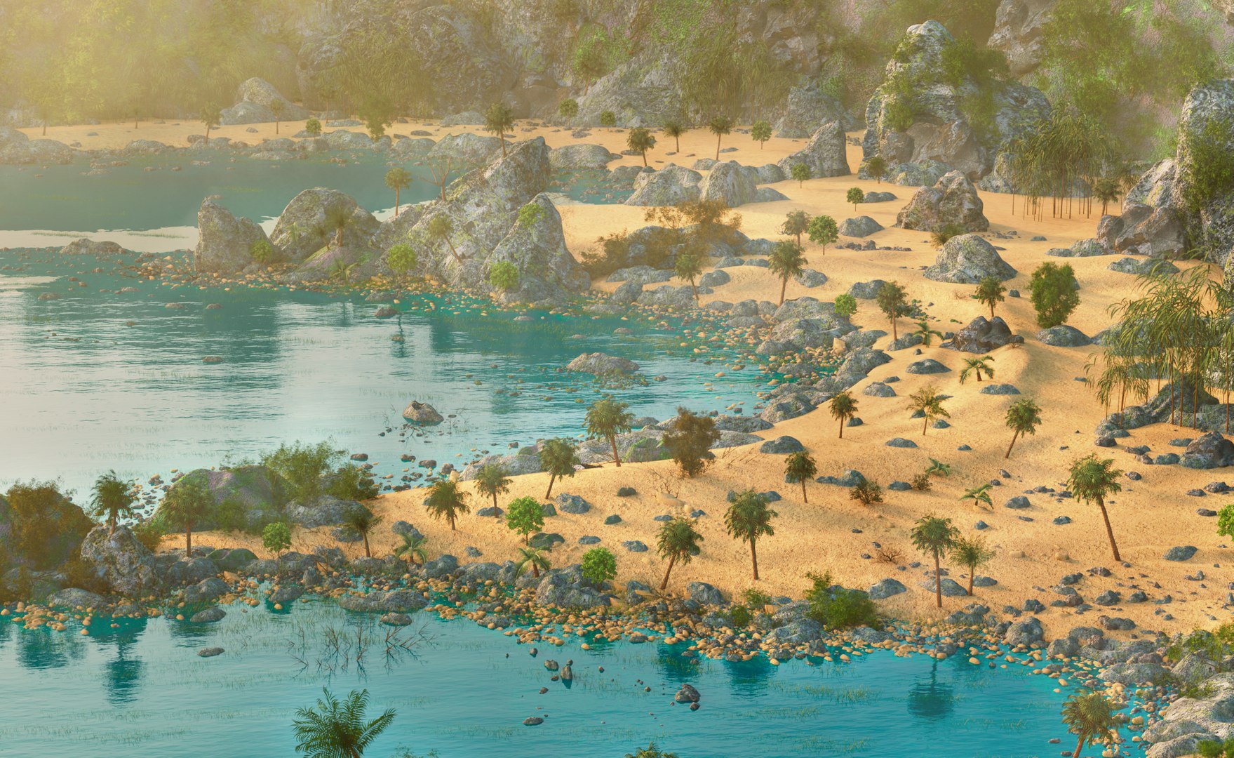 Tropical Beach Environment Model - TurboSquid 2399019