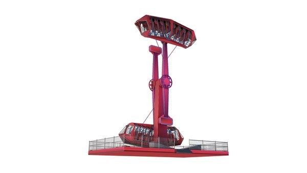 modelo 3d Kamikaze Ranger Ride Attraction - TurboSquid 1926165