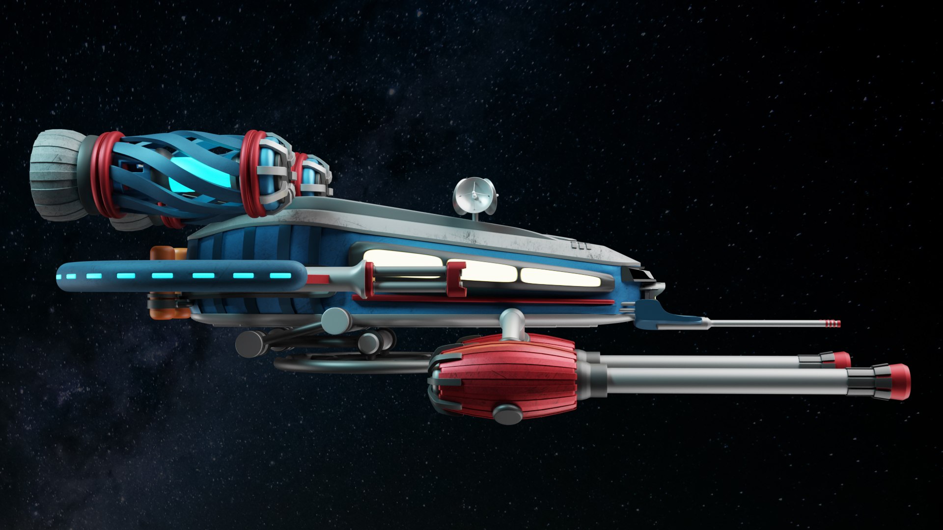 3D Model Spaceship 001 - TurboSquid 2153245