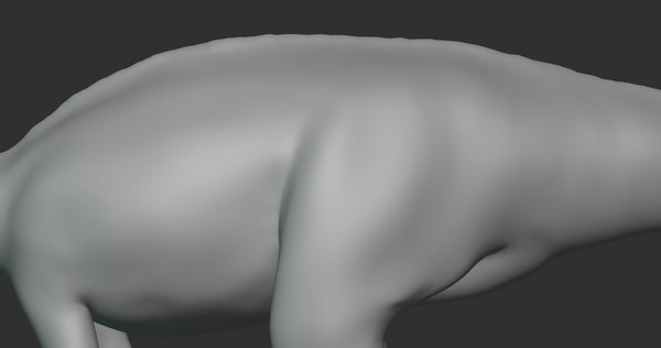 modelo 3d Muttaburrasaurus Basemesh Low Poly - TurboSquid 1994692