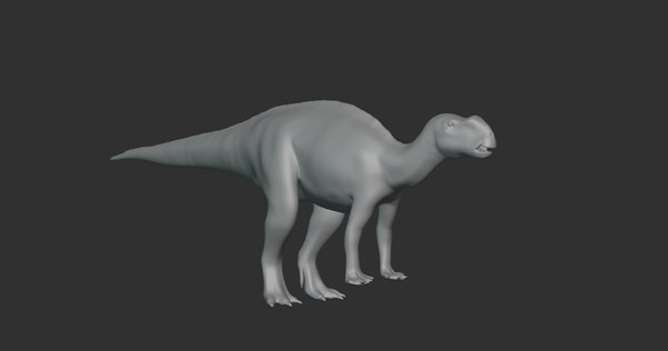 modelo 3d Muttaburrasaurus Basemesh Low Poly - TurboSquid 1994692