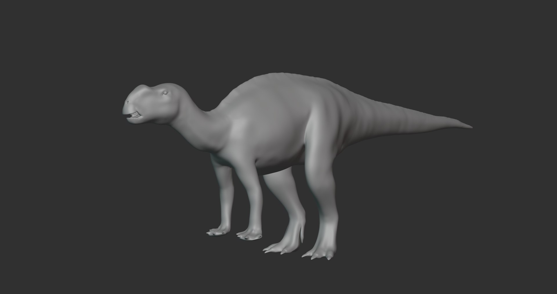 modelo 3d Muttaburrasaurus Basemesh Low Poly - TurboSquid 1994692