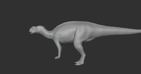 modelo 3d Muttaburrasaurus Basemesh Low Poly - TurboSquid 1994692