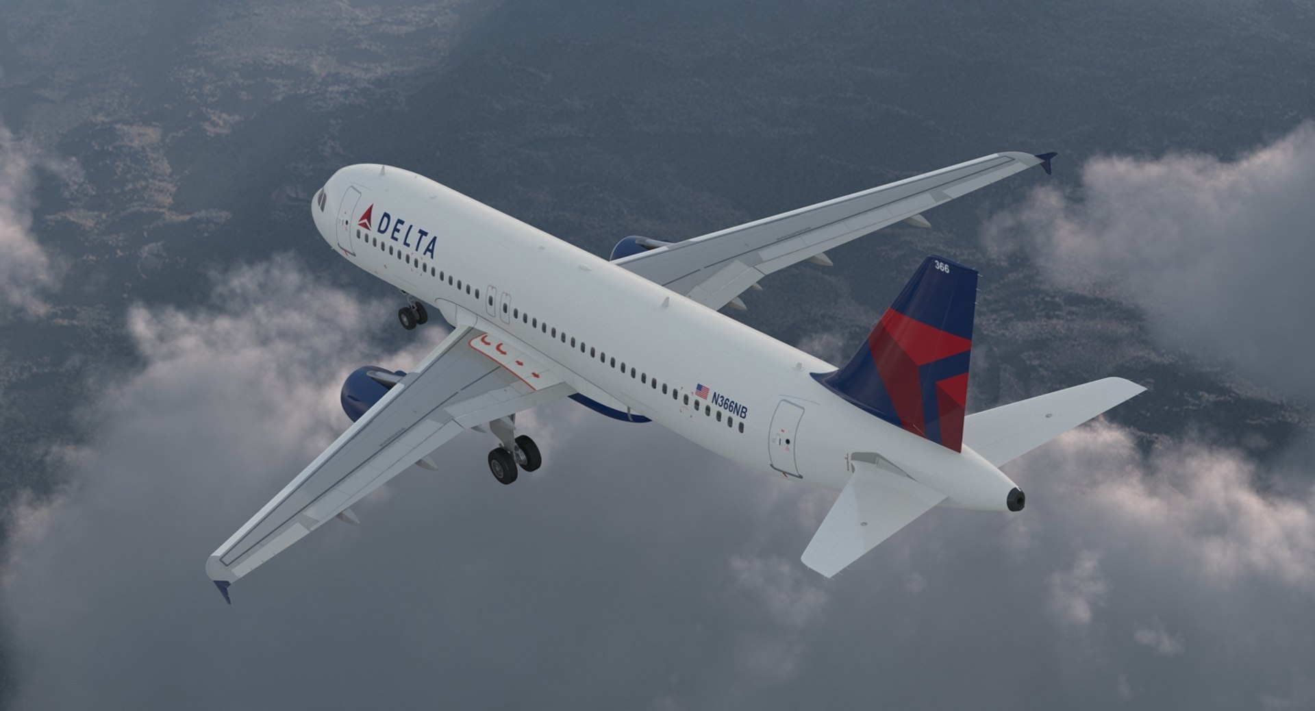 Airbus a320 delta air lines model - TurboSquid 1287010