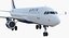 Airbus A320 Delta Air Lines Rigged 3D Model