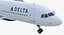 Airbus A320 Delta Air Lines Rigged 3D Model