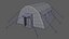 Low Poly Military Tent 01