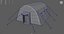 Low Poly Military Tent 01
