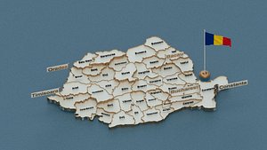 3D state flag model