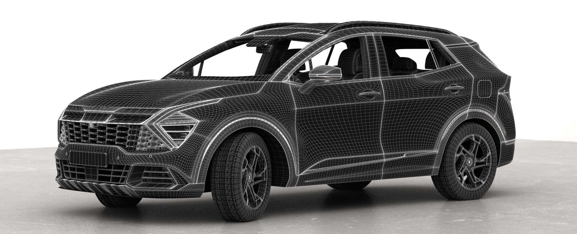 Kia Sportage HEV SX 2023 Opening doors and trunk 3D TurboSquid 2037147