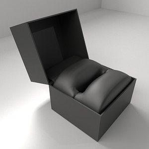 3D model small satin ring box