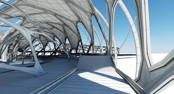 architectural structure 3d max