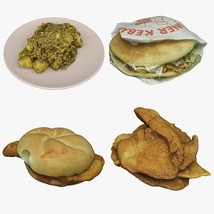 3D Food Collection 12 Mixed